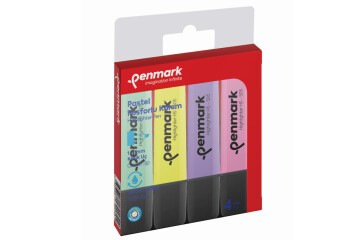 Penmark Fosforlu Kalem 4 Lü Karışık Renk Pastel HS 505 4P