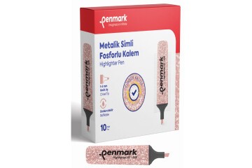 Penmark Fosforlu Kalem Metalik Simli Bronz HS-505 14