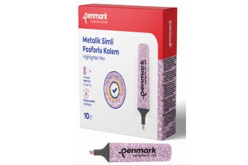 Penmark Fosforlu Kalem Metalik Simli Lavanta HS-505 17