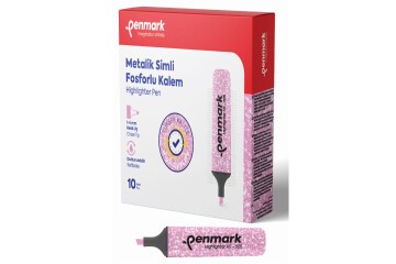 Penmark Fosforlu Kalem Metalik Simli Turkuaz HS-505 15