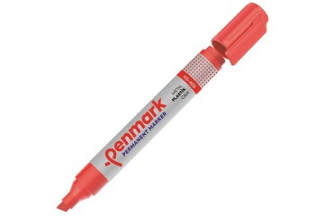 Penmark Markör Permanent Kesik Uç Kırmızı HS-406