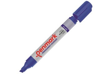Penmark Markör Permanent Kesik Uç Mavi HS-406
