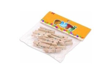 Puti Ahşap Büyük Mandal Natural 12 Lİ 8795