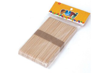 Puti Ahşap Küçük Dil Çubuğu Natural 50 Li 4599