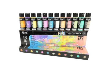 Rich Akrilik Boya Master Mix Pastel Renk Set 12 Li 06011409