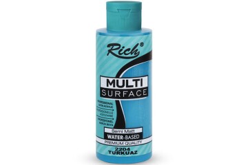 Rich Akrilik Boya Multi Surface 120 CC Turkuaz 120-2204