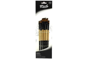 Rich Fırça Yeni Seri 04 Yan Kesik 6 Lı Set 11219