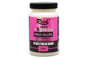 Rich Vernik Su Bazlı Parlak High Gloss 250 CC Kavanoz 250-2520