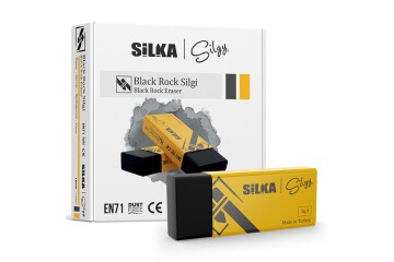 Silka Öğrenci Silgisi Siyah Rock 20 Lİ Siyah Art.No.9