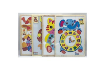 Sino Puzzle Ahşap Manyetik Saat C-805