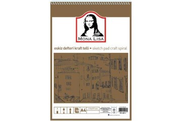 Südor Eskiz Defteri Kraft Mix A4 Telli 100 GR 50 YP MN23-4