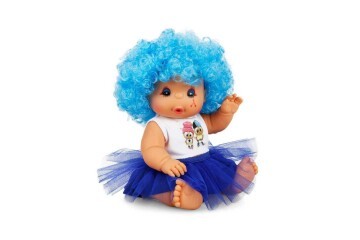 Sunman Oyuncak Afro Kıvırcık Renkli Saçlı Bebek 23 Cm 20040