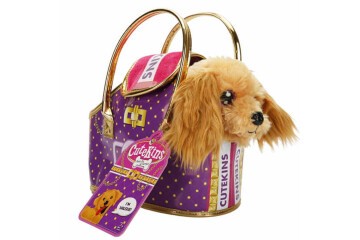 Sunman Oyuncak Cutekins Taşıma Çantalı Peluş Köpek