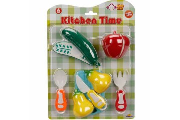 Sunman Oyuncak Little Chef Kesme Tahtalı Sebze ve Meyve Seti 10 Parça