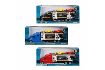 Sunman Oyuncak Maxx Wheels Transporter 2 Katlı 4 Araçlı 30 Cm. 1:48 S00002322