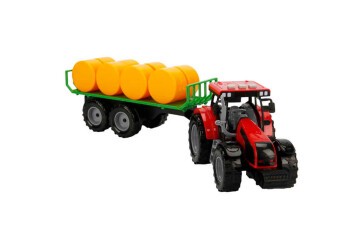 Sunman Oyuncak Sesli ve Işıklı Sürtmeli Römorklu Traktör