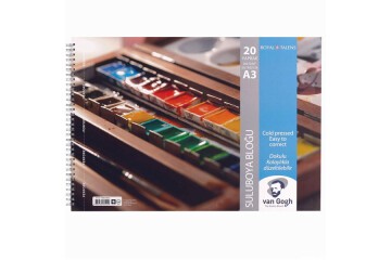 Van Gogh Sulu Boya Kağıdı Spiralli 20 YP A3 300 GR T300A34020