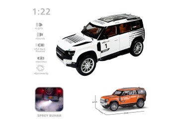 Vardem Oyuncak Çek Bırak 1:22 Sesli Işıklı Buharlı Df Safari Jeep VRD-HCL-810PA