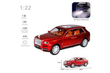 Vardem Oyuncak Çek Bırak 1:22 Sesli Ve Işıklı Buharlı Rr Lüx Jeep VRD-HCL-506A