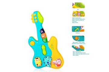 Vardem Oyuncak Işıklı Ve Müzikli Gitar Bebek Piyanosu VRD-JLG-855-36A