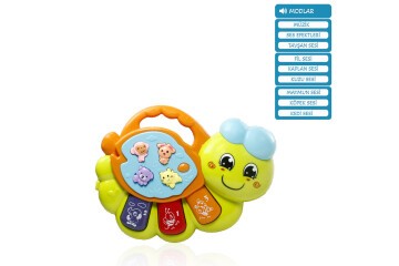 Vardem Oyuncak Işıklı Ve Müzikli Solucan Bebek VRD-JLG-855-68A