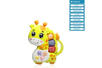 Vardem Oyuncak Işıklı Ve Müzikli Zürafa Bebek VRD-JLG-855-69A