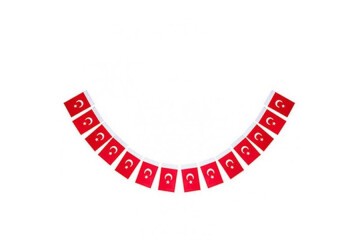 Vatan Kağıt Bayrak Türk İpli 50 Lİ Küçük VT805