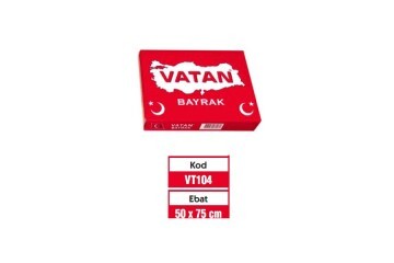 Vatan Türk Bayrağı Polyester 50x75 VT104