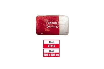 Vatan Türk Bayrağı Polyester 600x900 VT115
