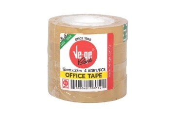 Vege Selefon Bant Office Tape 12x33 ( 4 Lü Paket)
