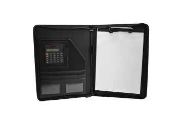 Wole Fermuarlı Lux Sekreterlik Hesap Makineli Siyah 1413-3