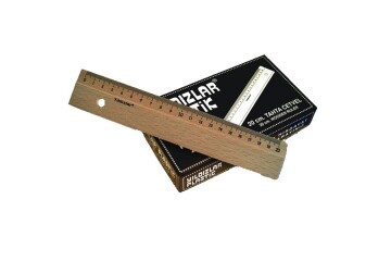 Yıldızlar Standart Cetvel Tahta 20 CM 90