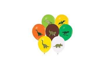 Balonevi Balon 4+1 Vahşi Jurassik Parti Baskılı 12 Past