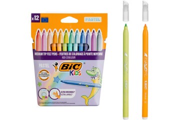 Bic Kıd Couleur Keçeli Boya Kalemi Pastel 12 Renk 520084