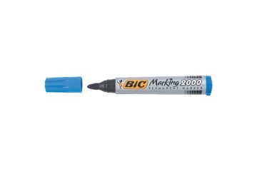Bic Markör Permanent 1.7 MM Yuvarlak Uçlu Mavi 2000 06