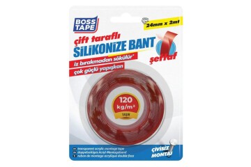 Boss Tape Akrilik Çift Taraflı Bant 24mmx2mt Bt-01