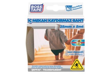 Boss Tape İç Mekan Şeffaf Pvc Kaydırmazlık Bandı Bt-10005