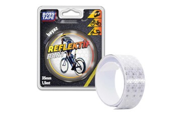 Boss Tape Reflektif Bant Beyaz 35mmx1,5mt Bt-09002