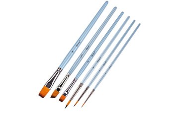 Brons Fırça Blister Set 2 ( 123 Serisi No:0-2-6 Kısa Sap-725 Serisi No:10 Kısa Sap-200F Seri No:8-14 Kısa Sap)