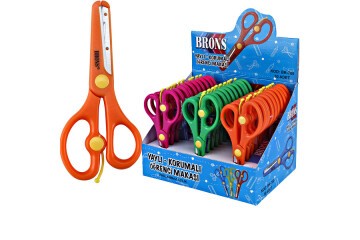 Brons Öğrenci Makası Yaylı Korumalı BR-700
