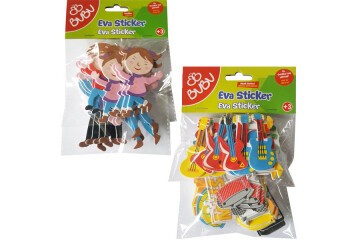 Bu-Bu 3D Eva Sticker Renkli Karışık 24 Lü BUBU-STS043