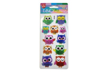 Bu-Bu Damla Stickers Baykuş Metalik 9x20 BUBU-PUS-8405