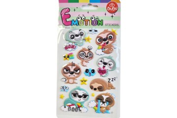Bu-Bu Emotıons Puffy Stıck Tembel Hayvan 10.9x20.5 BUBU-SWP-2703