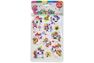 Bu-Bu Emotıons Puffy Stickers Unıcorn 10.9x20.5 BUBU-SWP-2702
