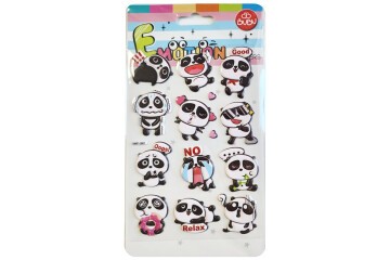 Bu-Bu Emotıons Stickers Panda 10.9x20.5 BUBU-SWP-1801