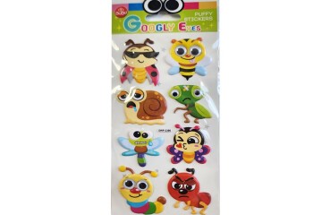 Bu-Bu Googly Eyes Puffy Sticker Böcekler 9x21 BUBU-SWP-2306