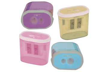Bu-Bu Kalemtıraş Şeffaf Dikdörtgen Çiftli Pastel Renk BUBU-KT0011