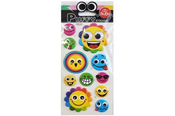 Bu-Bu Puffy Stıck Oynar Gözlü Gülen Çiçekler 9x21 BUBU-SWP-2202