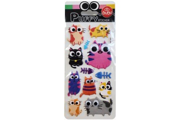 Bu-Bu Puffy Stıck Oynar Gözlü Şaşkın Kediler 9x21 BUBU-SWP-2409