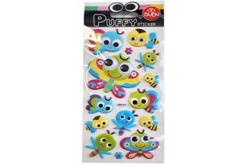 Bu-Bu Puffy Stickers Oynar Gözlü Arılar 9x21 BUBU-SWP-2107